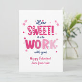 Valentine Card – “How Sweet It Is Working With  シーズンカード (スタンド正面)