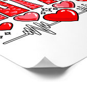 Valentine Cardiac Nurse You Make My Heart Flutter  ポスター (角)