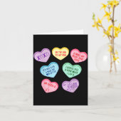 Valentine Cardiologist Hearts Candy Ekg Tech Telem カード (黄色い花)