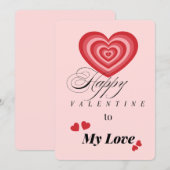 Valentine Cards | Valentine Day Cards For Her/Him シーズンカード (正面/裏面)