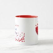 Valentine Celebration Racer Design Cute Mug マグカップ (中央)