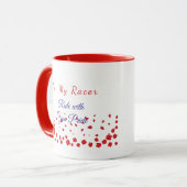 Valentine Celebration Racer Design Cute Mug マグカップ (正面左)