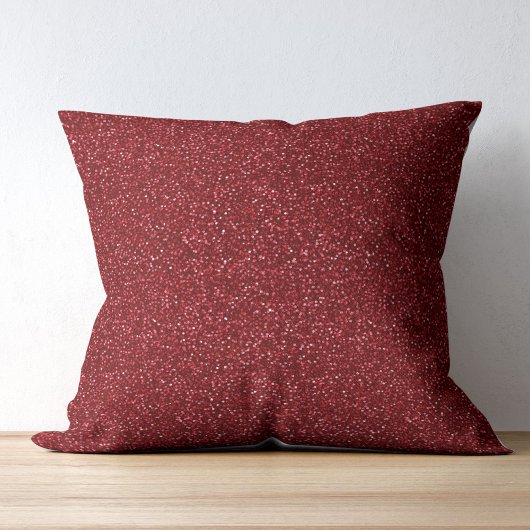 Valentine Classic Trendy Red Glitter クッション
