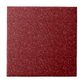 Valentine Classic Trendy Red Glitter タイル (正面)