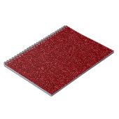 Valentine Classic Trendy Red Glitter ノートブック (左側)