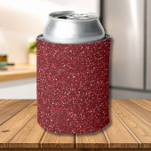 Valentine Classic Trendy Red Glitter 缶クーラー