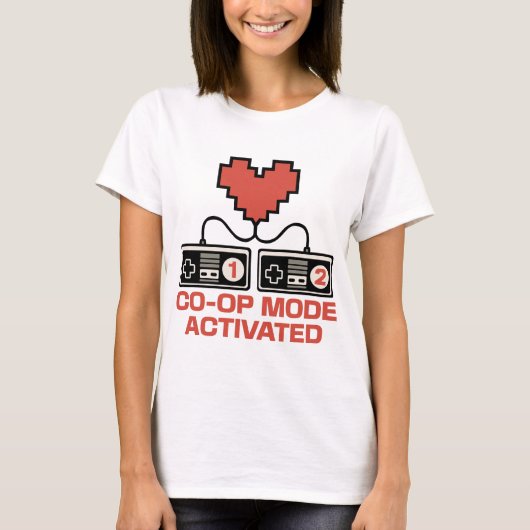 Valentine Co-Op Mode Activated Tシャツ (正面)