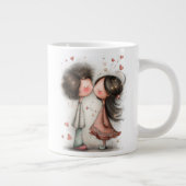 Valentine Coffee Mug – First Kiss Sweet Romance ジャンボコーヒーマグカップ (右)