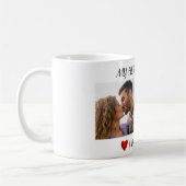 Valentine Coffee Mug I Love You with Couple Photos コーヒーマグカップ (左)