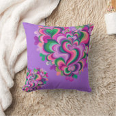 Valentine Colorful Layered Heart Pillow クッション (ブランケット)