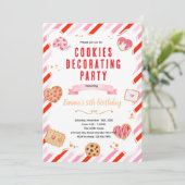 Valentine Cookie Decorating Party Invitation 招待状 (スタンド正面)