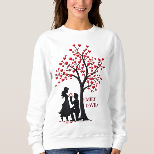 Valentine Cozy Love – Women’s Crewneck Sweatshirt スウェットシャツ (正面)