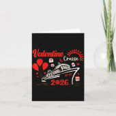Valentine Cruise 2026 Funny For Couples Matching H カード (正面)