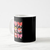 Valentine Cupid Coquette Pink Bow Apple Books Teac コーヒーマグカップ (正面左)