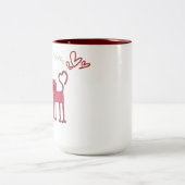 Valentine Cute ツートーンマグカップ (中央)