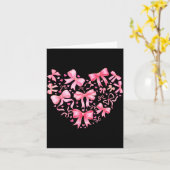 Valentine Cute Coquette Bow Nk Heart Girl Women Ki カード (黄色い花)