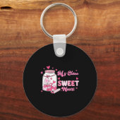 Valentine Cute Teacher My Cl Is Full Of Sweetheart キーホルダー (正面)