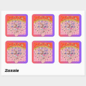 VALENTINE DAY スクエアシール (シート)