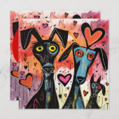 Valentine Dogs And Hearts シーズンカード (正面/裏面)