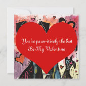 Valentine Dogs And Hearts シーズンカード (裏面)