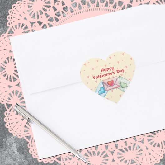 Valentine Envelope ハートシール