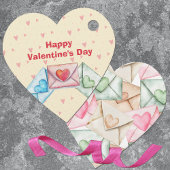 Valentine Envelope and Hearts フェイバータグ