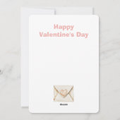 Valentine Envelopes and Hearts シーズンカード (裏面)