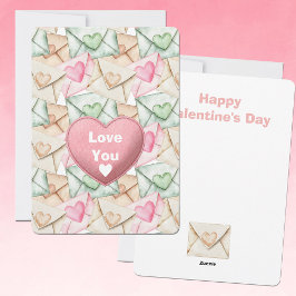 Valentine Envelopes and Hearts シーズンカード