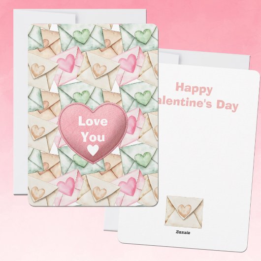 Valentine Envelopes and Hearts シーズンカード
