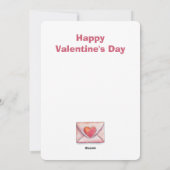 Valentine Envelopes and Hearts シーズンカード (裏面)