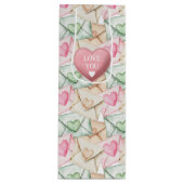 Valentine Envelopes and Hearts ワインギフトバッグ (正面)