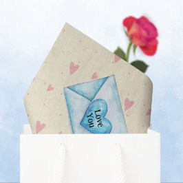 Valentine Envelopes and Hearts 薄葉紙