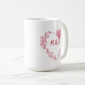 Valentine Fingerprint Heart  Mug コーヒーマグカップ (正面右)