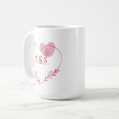 Valentine Fingerprint Heart  Mug コーヒーマグカップ (正面左)