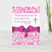 Valentine for Friend, Bible Scripture Psalm 37:4 シーズンカード (正面)