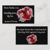 Valentine for strong men made with love 名刺 (正面/裏面)