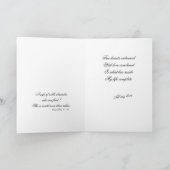 Valentine for wife Two Hearts and Pearls on satin カード (内部)