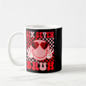 Valentine Funny 67 Six Seven Bruh 6 7 Valentine He コーヒーマグカップ (左)
