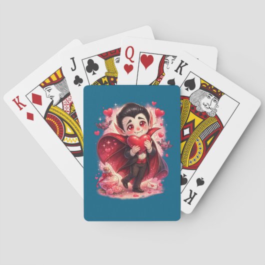Valentine Funny Dracula  トランプ (裏面)