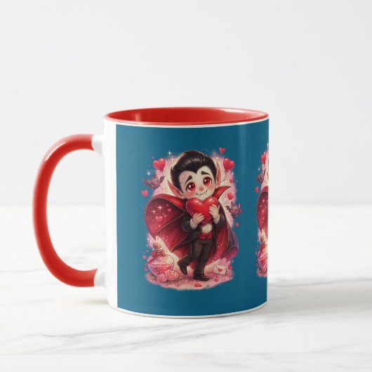 Valentine Funny Dracula Mug  マグカップ (左)