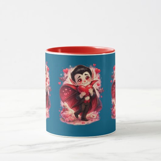Valentine Funny Dracula Mug  マグカップ (中央)