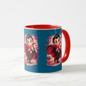 Valentine Funny Dracula Mug  マグカップ (正面右)