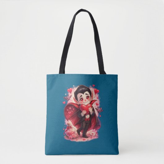 Valentine Funny Dracula tote bag - two-sided トートバッグ (正面)