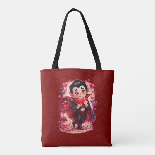 Valentine Funny Dracula tote bag - two-sided トートバッグ (裏面)