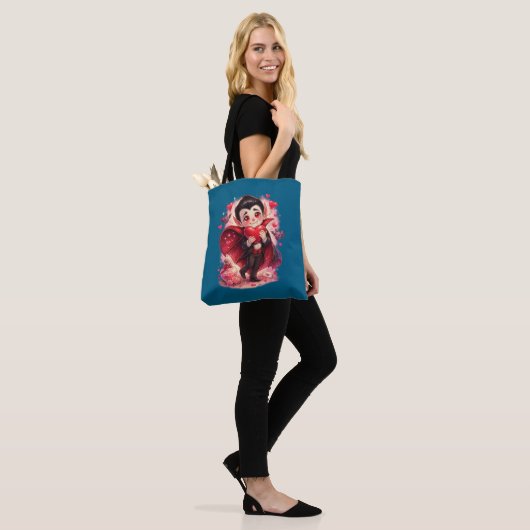 Valentine Funny Dracula tote bag - two-sided トートバッグ (モデル)