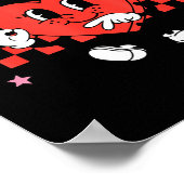 Valentine Funny Six Seven Heart Bow Meme Gen Alpha ポスター (角)