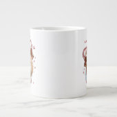 Valentine Gerbil Coffee Mug – Cute Heart Glasses  ジャンボコーヒーマグカップ (正面)