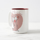 Valentine Gift ツートーンマグカップ (正面左)