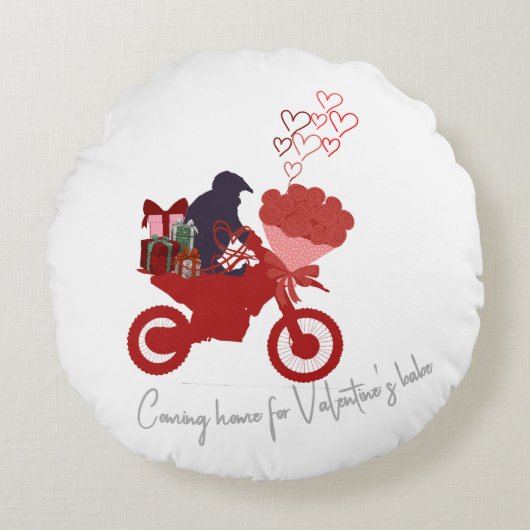 Valentine gift ラウンドクッション (正面)