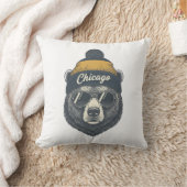 Valentine Gift Chicago Bear Beanie Pillow Cozy! クッション (ブランケット)